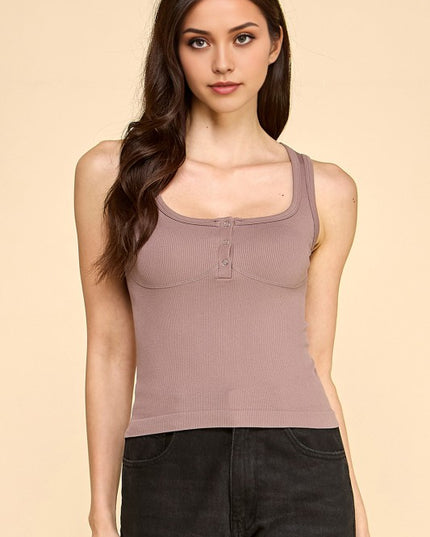 PT58 SNAP BUTTONED TANK TOP