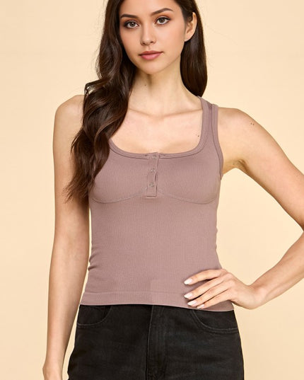 PT58 SNAP BUTTONED TANK TOP