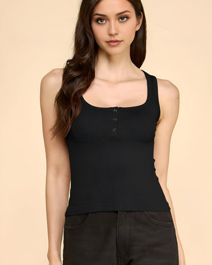 PT58 SNAP BUTTONED TANK TOP