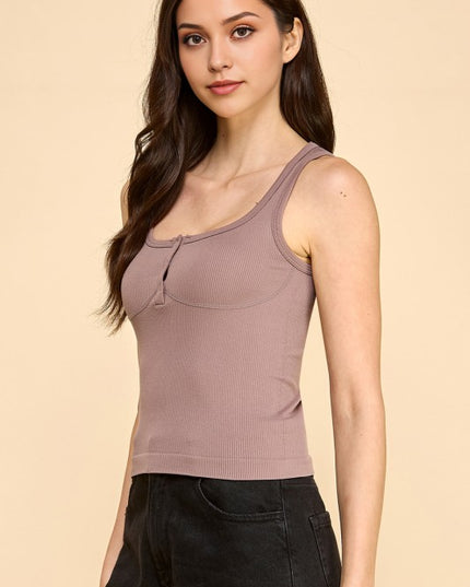 PT58 SNAP BUTTONED TANK TOP