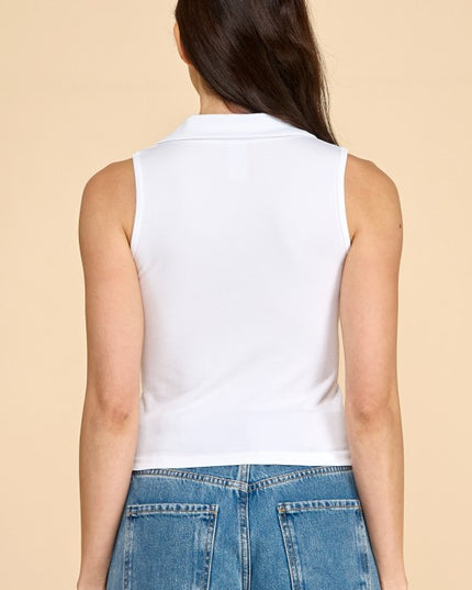 PT62 COLLARED TANK TOP