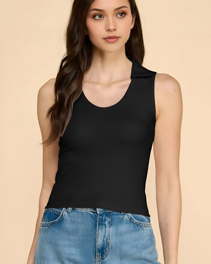 PT62 COLLARED TANK TOP