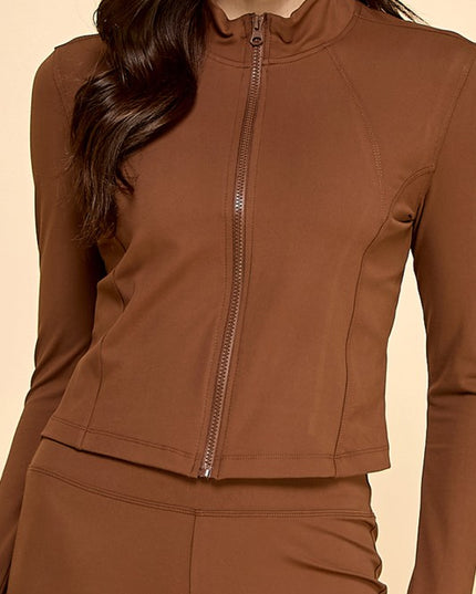 Yoga Zip-Up Jacket & Bell Bottom Set – Sculpt Fit Activewear