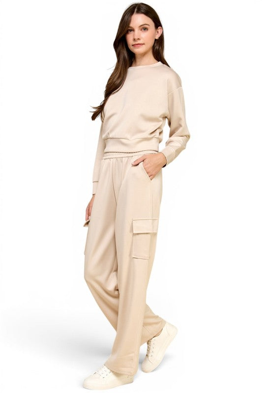 SR02SET Air Scuba Pullover & Cargo Pants Set – Sporty Fit