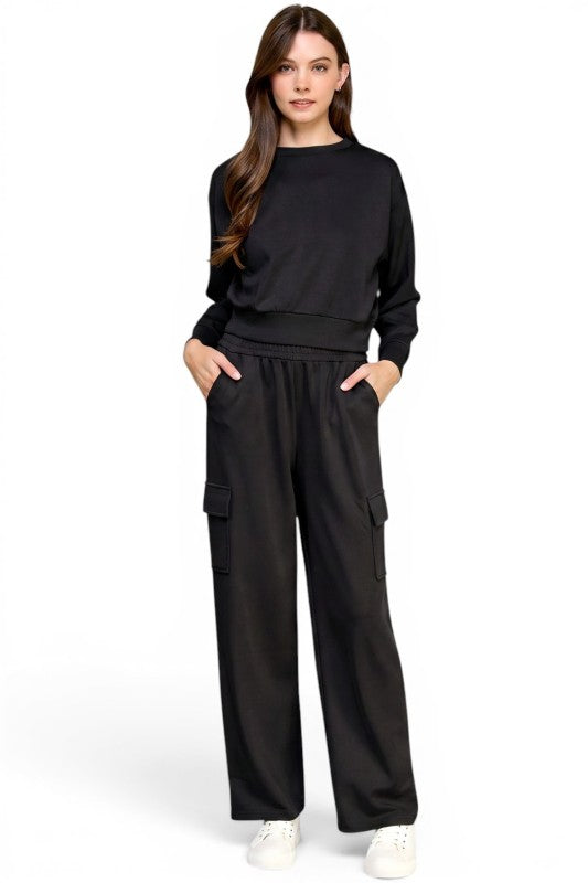 SR02SET Air Scuba Pullover & Cargo Pants Set – Sporty Fit