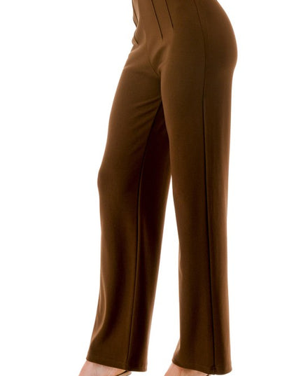 Pleated Dress Pants – Wide Leg Tailored Fit