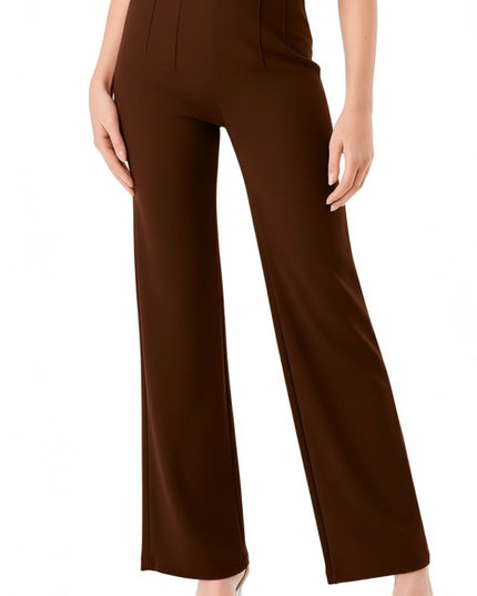 Pleated Dress Pants – Wide Leg Tailored Fit