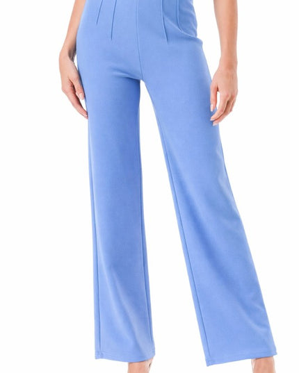Pleated Dress Pants – Wide Leg Tailored Fit