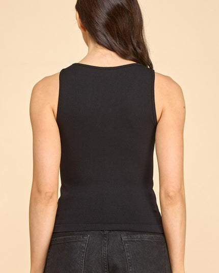 PT63 KEYHOLE BUCKLE TANK TOP