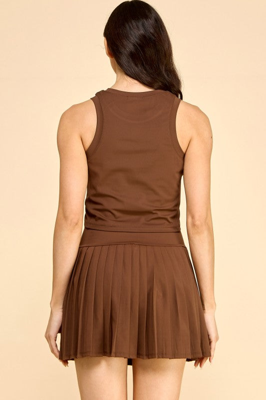 TS202SET VARSITY TENNIS SKORT SET