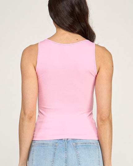 PT70 BEADED STRAP TANK TOP