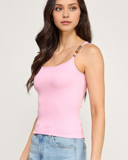 PT70 BEADED STRAP TANK TOP