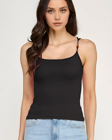PT70 BEADED STRAP TANK TOP