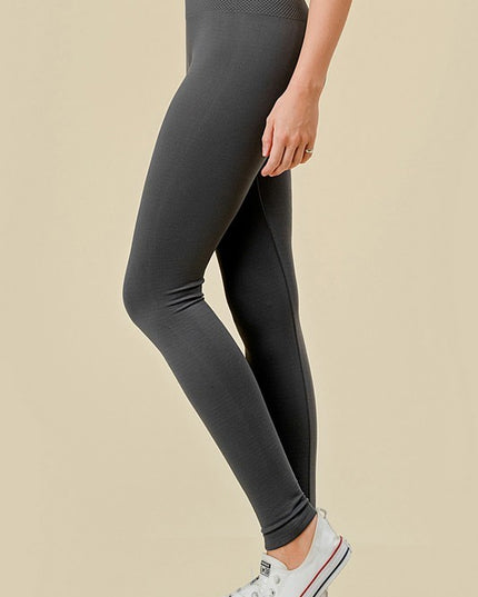 Leggings High Rise Fleece – Soft Warm Stretch Fit