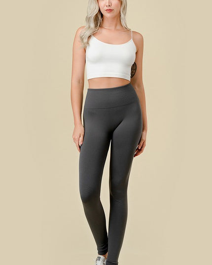 Leggings High Rise Fleece – Soft Warm Stretch Fit