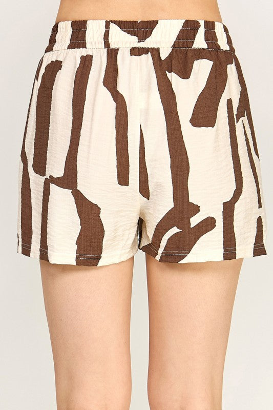 LELIS-07S UNIQUE PRINT SHORTS
