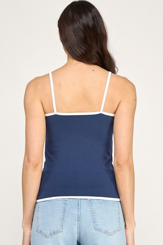 PT76 CONTRAST CAMI TANK TOP