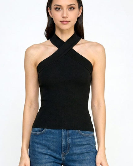 PT75 Criss Cross – Halter Neck Tank Top