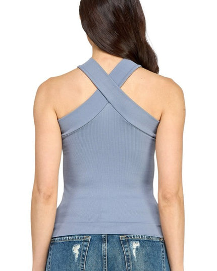 PT75 Criss Cross – Halter Neck Tank Top