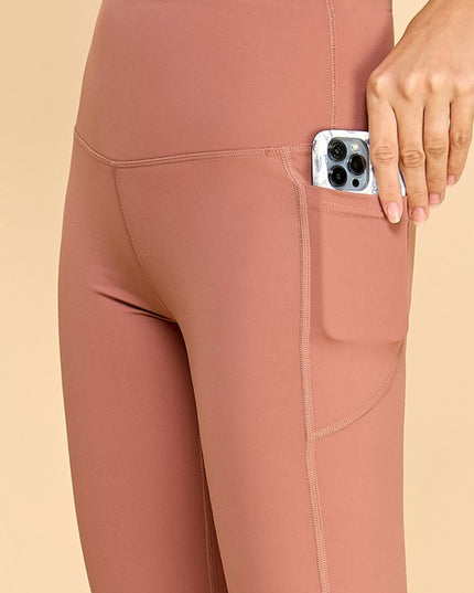 NBL12 ACTIVE YOGA FLARE PANTS WITH SIDE POCKETS