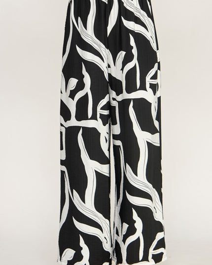 Wide Leg Pants – Bold Print Statement Style
