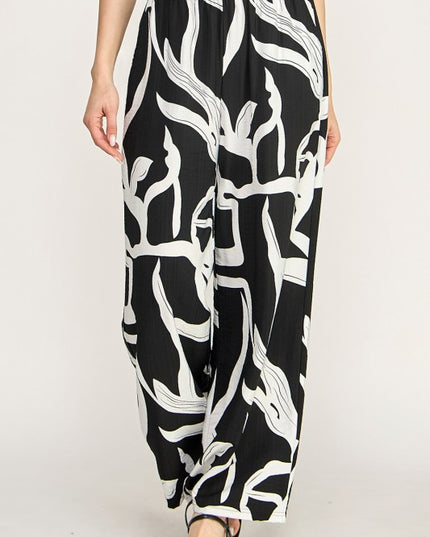 Wide Leg Pants – Bold Print Statement Style