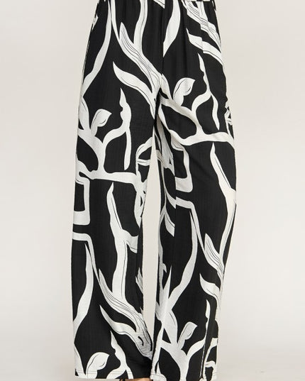 Wide Leg Pants – Bold Print Statement Style