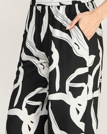 Wide Leg Pants – Bold Print Statement Style