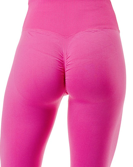 LEG15L V-Waist Ribbed – High Rise Leggings