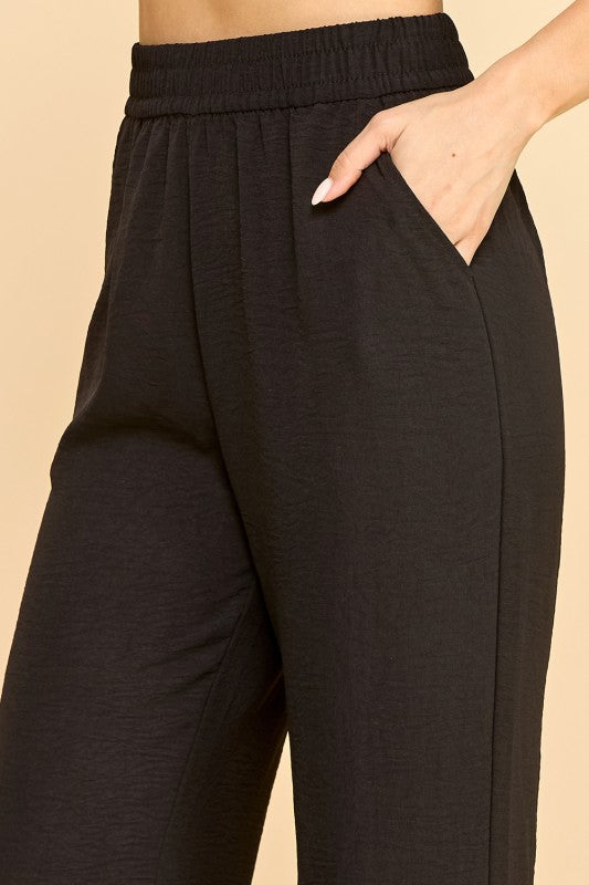 AC102 AIR CRINKLE STRAIGHT LEG PANTS