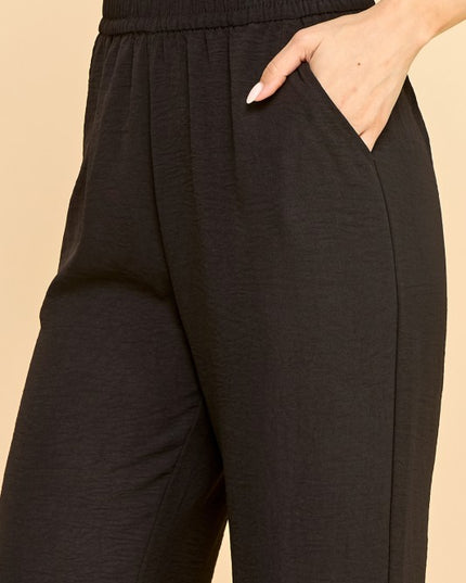 AC102 AIR CRINKLE STRAIGHT LEG PANTS