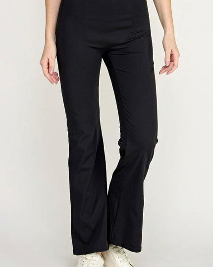 PH72BB HOURGLASS HIGH-RISE FLARED LEGGINGS