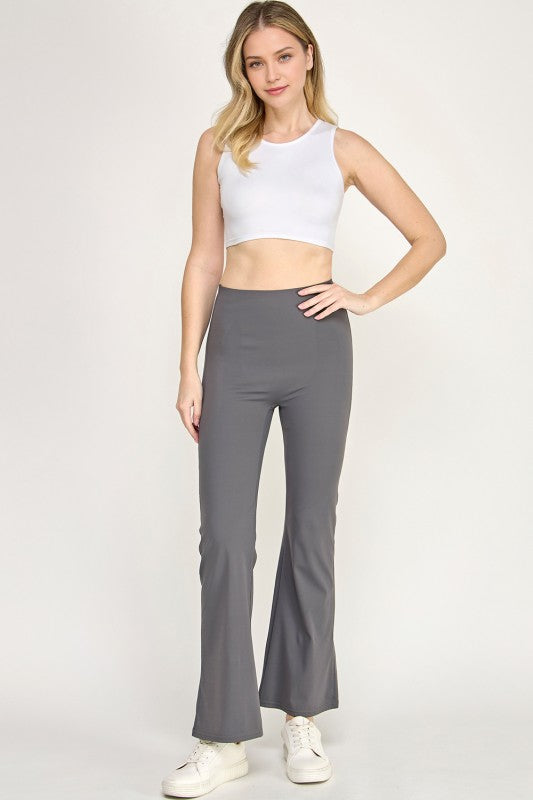 PH72BB HOURGLASS HIGH-RISE FLARED LEGGINGS