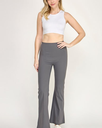 PH72BB HOURGLASS HIGH-RISE FLARED LEGGINGS