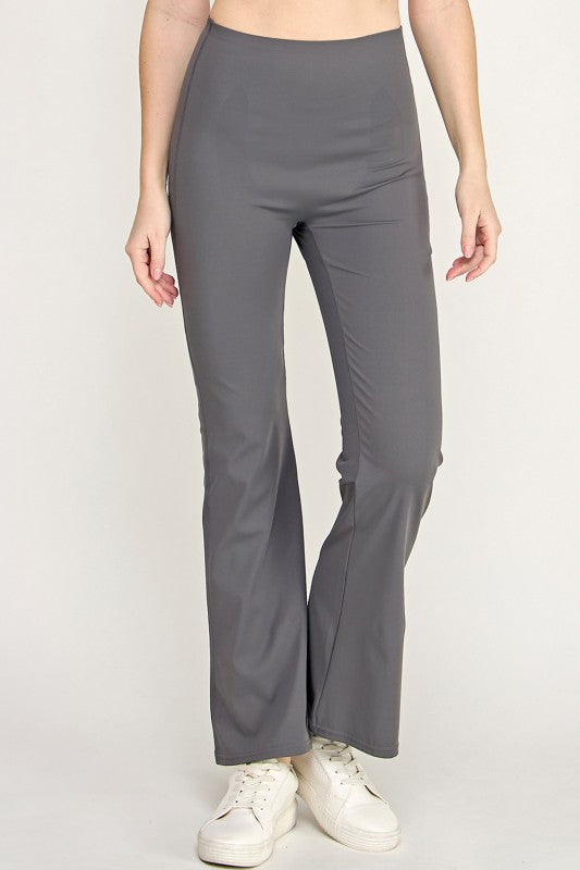 PH72BB HOURGLASS HIGH-RISE FLARED LEGGINGS