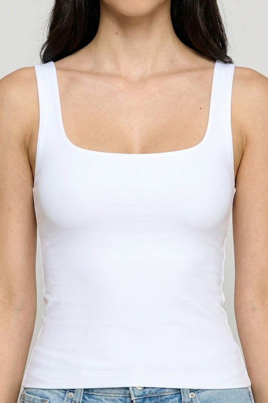 Double Layered Crop Tank – Stretch Sculpt Fit
