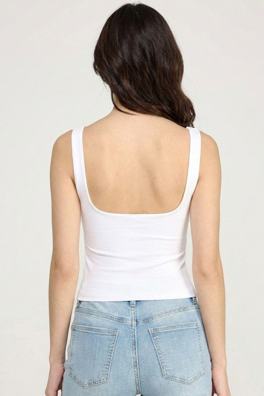 Double Layered Crop Tank – Stretch Sculpt Fit