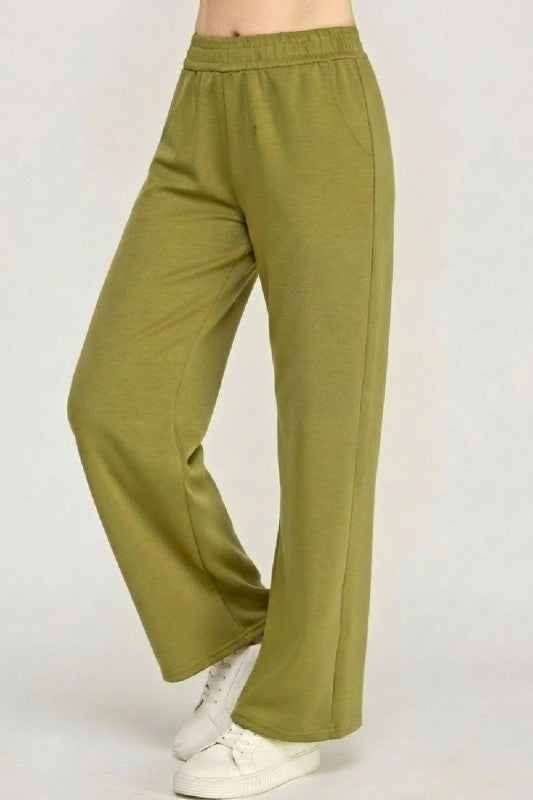 AIR105 Air Scuba Elastic Waist Sweatpants – Wide Leg Fit