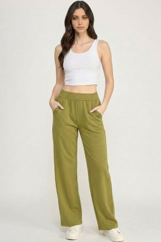 AIR105 Air Scuba Elastic Waist Sweatpants – Wide Leg Fit
