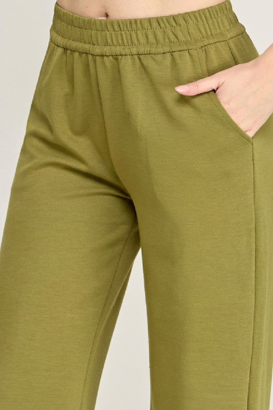 AIR105 Air Scuba Elastic Waist Sweatpants – Wide Leg Fit