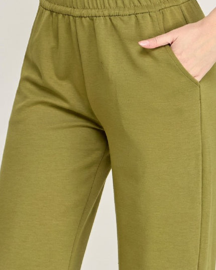 Air Scuba Elastic Waist Sweatpants – Wide Leg Fit