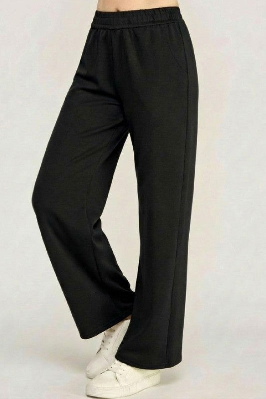 AIR105 Air Scuba Elastic Waist Sweatpants – Wide Leg Fit