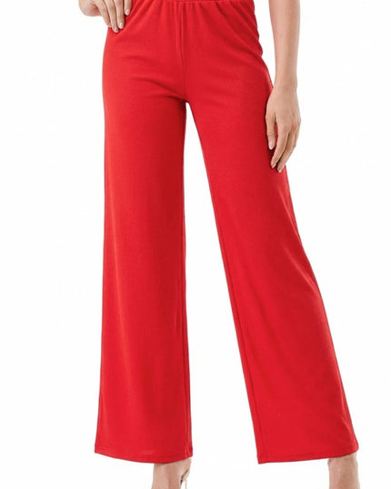 R10 SOLID FINE RIB STRAIGHT PANTS