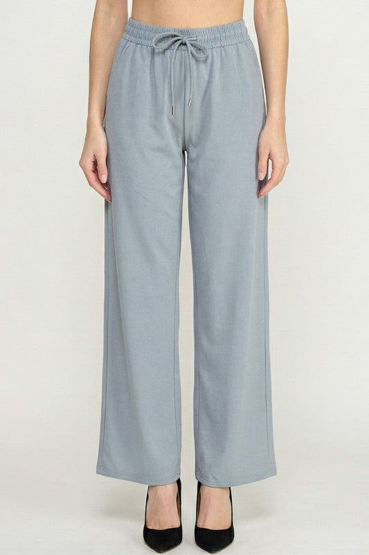 Crystal Sandstone Drawstring Pants – Relaxed Comfort Fit