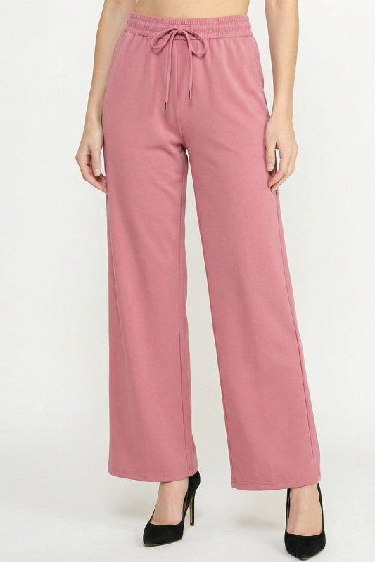 Crystal Sandstone Drawstring Pants – Relaxed Comfort Fit