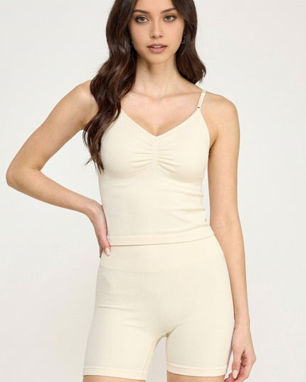 2-Piece Yoga Shorts Set – Halter Active Style