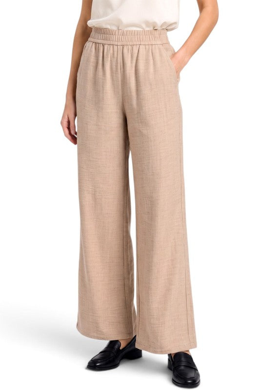PLUS LELIS-02X Linen Wide Leg Pants – Relaxed Fit
