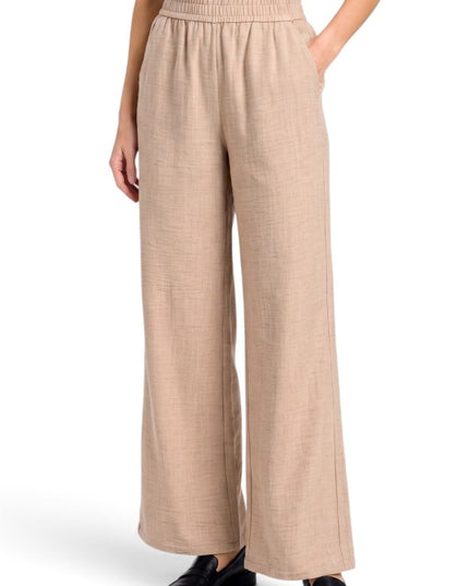 PLUS LELIS-02X Linen Wide Leg Pants – Relaxed Fit