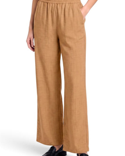 PLUS LELIS-02X Linen Wide Leg Pants – Relaxed Fit