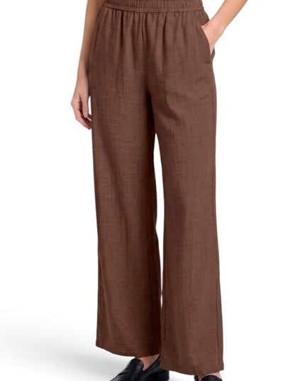 PLUS LELIS-02X Linen Wide Leg Pants – Relaxed Fit